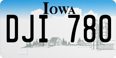 IA license plate DJI780