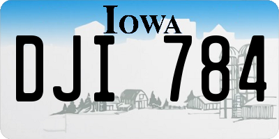 IA license plate DJI784