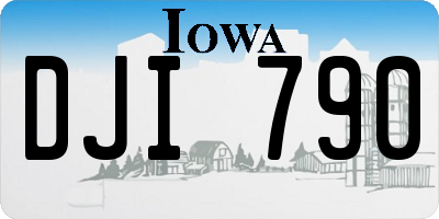 IA license plate DJI790