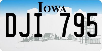 IA license plate DJI795