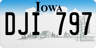 IA license plate DJI797