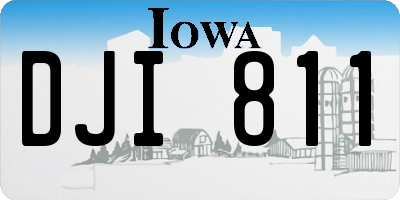 IA license plate DJI811