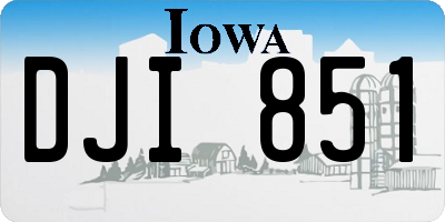 IA license plate DJI851