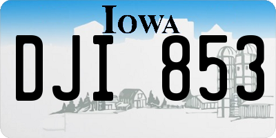 IA license plate DJI853