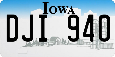 IA license plate DJI940