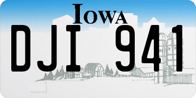 IA license plate DJI941