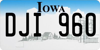 IA license plate DJI960