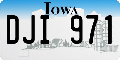 IA license plate DJI971