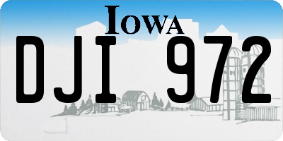 IA license plate DJI972
