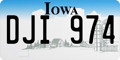 IA license plate DJI974