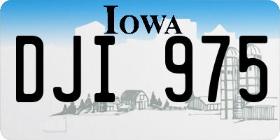 IA license plate DJI975