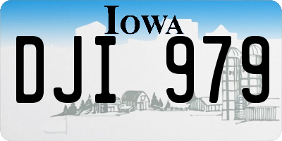 IA license plate DJI979
