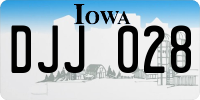 IA license plate DJJ028
