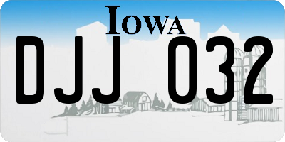 IA license plate DJJ032