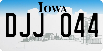 IA license plate DJJ044