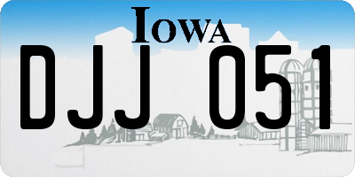 IA license plate DJJ051