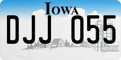 IA license plate DJJ055