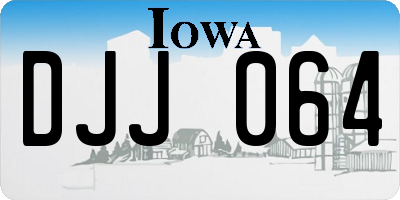 IA license plate DJJ064