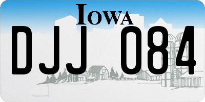 IA license plate DJJ084