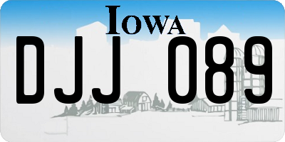IA license plate DJJ089