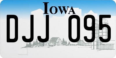 IA license plate DJJ095