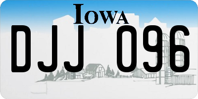 IA license plate DJJ096