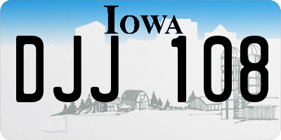 IA license plate DJJ108