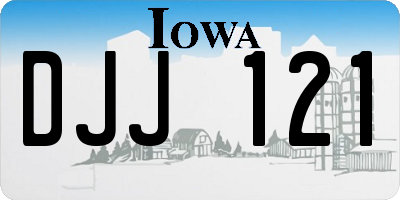 IA license plate DJJ121