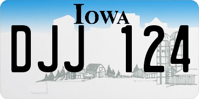 IA license plate DJJ124