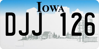 IA license plate DJJ126