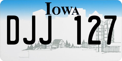 IA license plate DJJ127