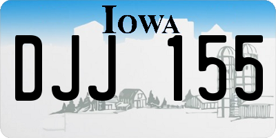 IA license plate DJJ155