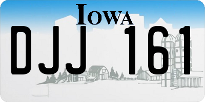 IA license plate DJJ161