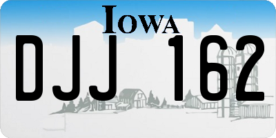 IA license plate DJJ162