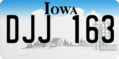 IA license plate DJJ163