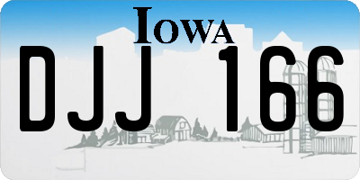 IA license plate DJJ166