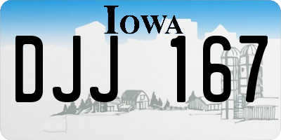IA license plate DJJ167