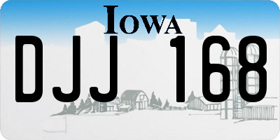 IA license plate DJJ168