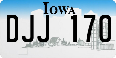 IA license plate DJJ170