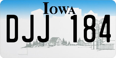 IA license plate DJJ184
