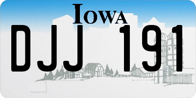 IA license plate DJJ191