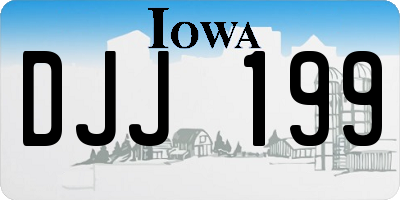 IA license plate DJJ199