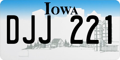 IA license plate DJJ221