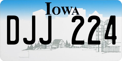 IA license plate DJJ224