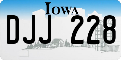 IA license plate DJJ228