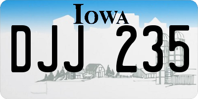 IA license plate DJJ235