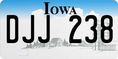 IA license plate DJJ238