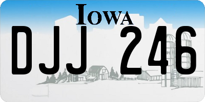 IA license plate DJJ246