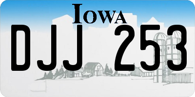 IA license plate DJJ253