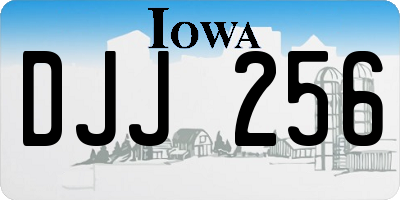 IA license plate DJJ256